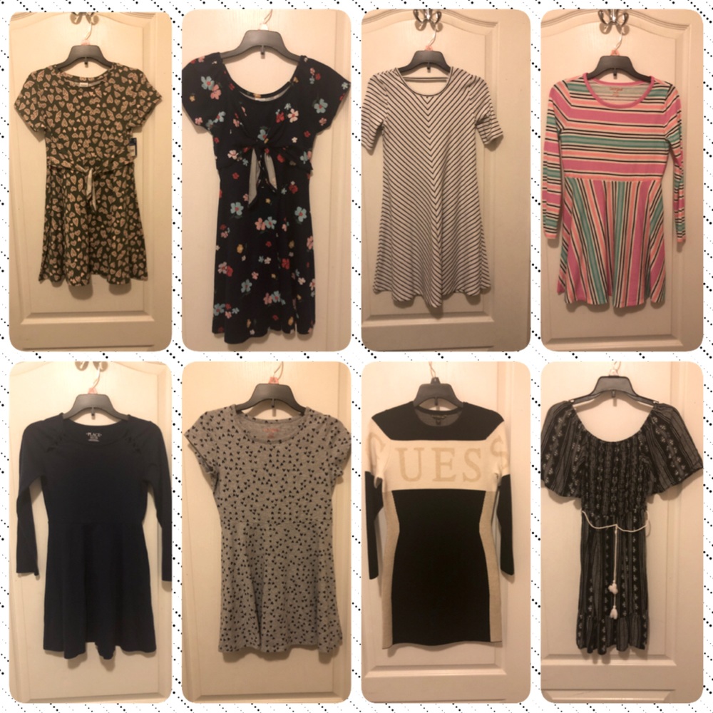 Lot of girls size 7/8 dresses